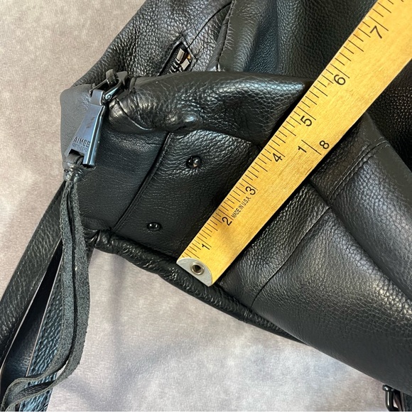 Aimee Kestenberg Backpack Black Pebbled Leather Designer Hobo Bag **See Desc** - Picture 14 of 16